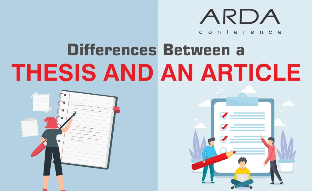 Difference between Thesis and an Article