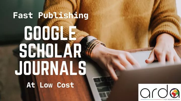 Fast publishing Google Scholar Journals at low cost