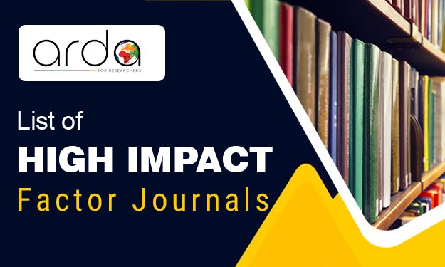 research journals with high impact factor